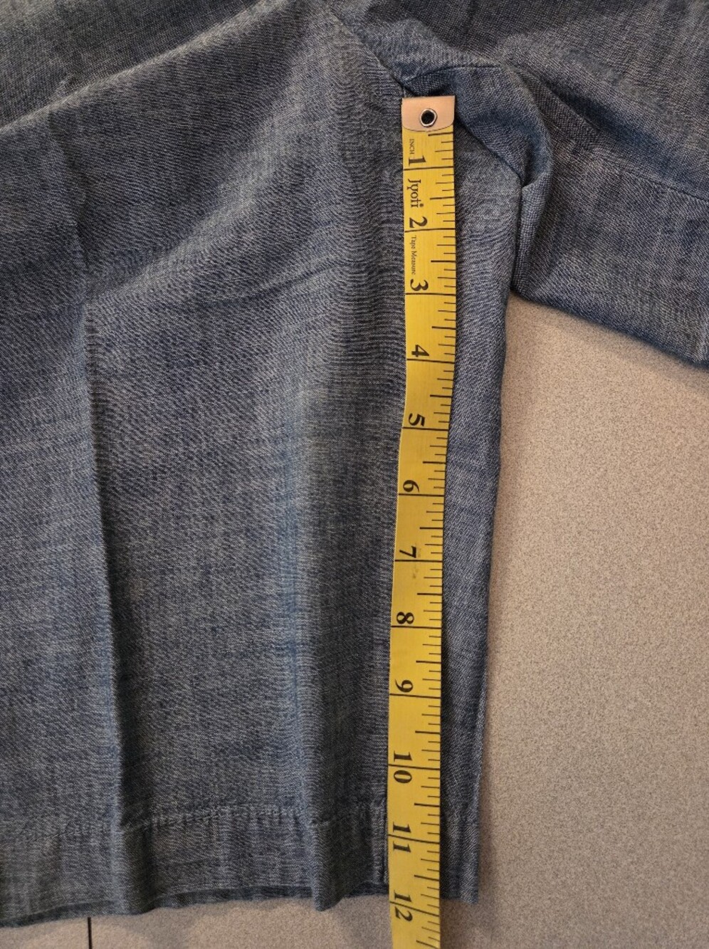 Lands' End Women's Chambray Bermuda Shorts - Light Blue - Size 12 - Picture 8 of 10